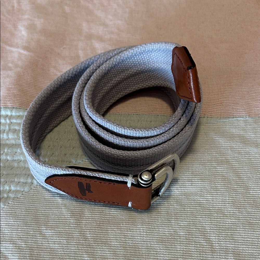 johnnie-O Brentwoods Jr. Belt Light Gray Size M